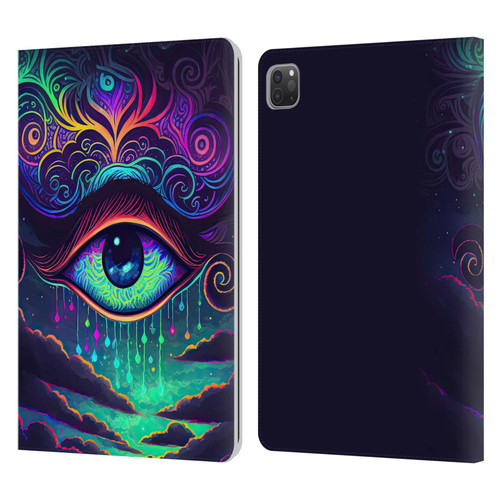 Wumples Cosmic Arts Eye Leather Book Wallet Case Cover For Apple iPad Pro 11 2020 / 2021 / 2022