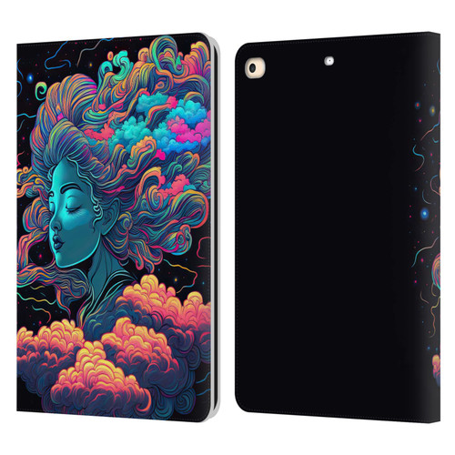 Wumples Cosmic Arts Cloud Goddess Aphrodite Leather Book Wallet Case Cover For Apple iPad 9.7 2017 / iPad 9.7 2018