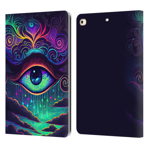 Wumples Cosmic Arts Eye Leather Book Wallet Case Cover For Apple iPad 9.7 2017 / iPad 9.7 2018