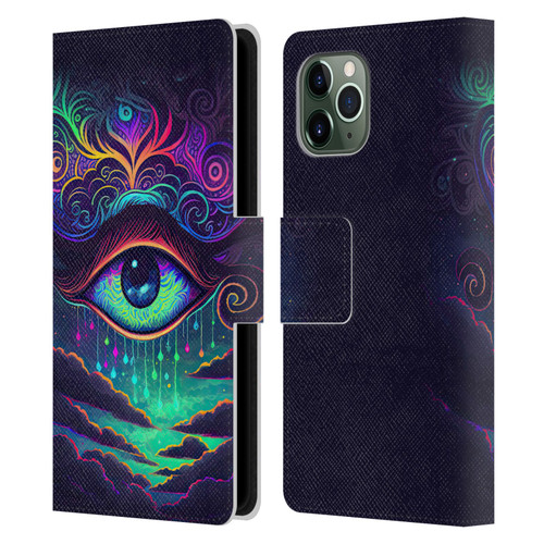 Wumples Cosmic Arts Eye Leather Book Wallet Case Cover For Apple iPhone 11 Pro