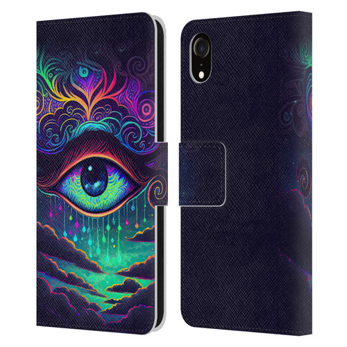 Wumples Cosmic Arts Eye Leather Book Wallet Case Cover For Apple iPhone XR