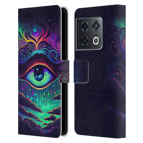 Wumples Cosmic Arts Eye Leather Book Wallet Case Cover For OnePlus 10 Pro