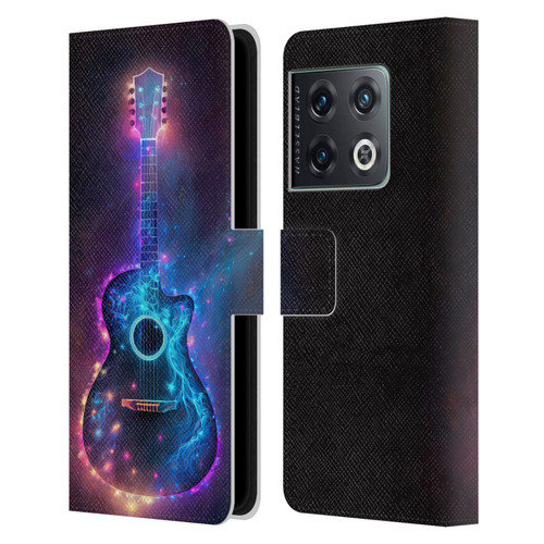 Wumples Cosmic Arts Guitar Leather Book Wallet Case Cover For OnePlus 10 Pro