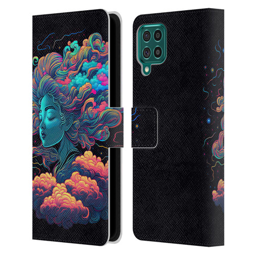Wumples Cosmic Arts Cloud Goddess Aphrodite Leather Book Wallet Case Cover For Samsung Galaxy F62 (2021)