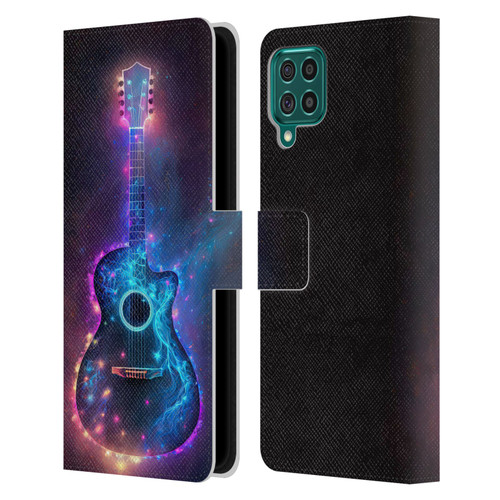 Wumples Cosmic Arts Guitar Leather Book Wallet Case Cover For Samsung Galaxy F62 (2021)