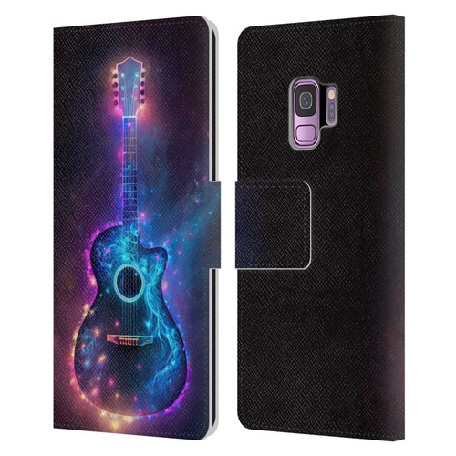 Wumples Cosmic Arts Guitar Leather Book Wallet Case Cover For Samsung Galaxy S9