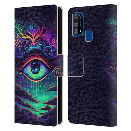 Wumples Cosmic Arts Eye Leather Book Wallet Case Cover For Samsung Galaxy M31 (2020)