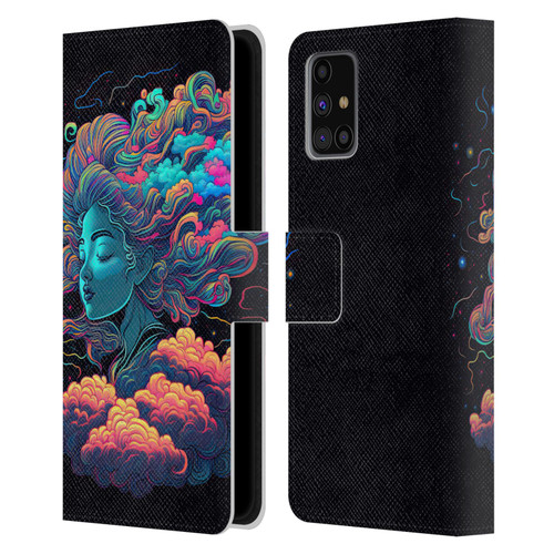 Wumples Cosmic Arts Cloud Goddess Aphrodite Leather Book Wallet Case Cover For Samsung Galaxy M31s (2020)