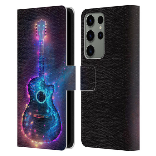Wumples Cosmic Arts Guitar Leather Book Wallet Case Cover For Samsung Galaxy S23 Ultra 5G