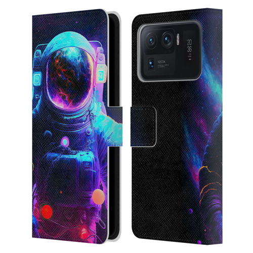Wumples Cosmic Arts Astronaut Leather Book Wallet Case Cover For Xiaomi Mi 11 Ultra