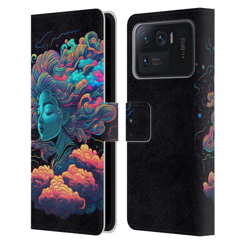 Wumples Cosmic Arts Cloud Goddess Aphrodite Leather Book Wallet Case Cover For Xiaomi Mi 11 Ultra