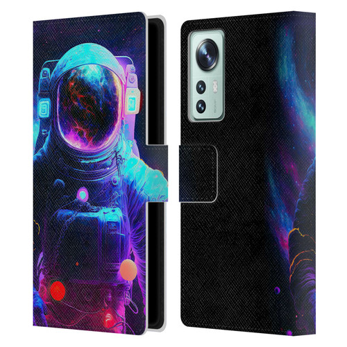 Wumples Cosmic Arts Astronaut Leather Book Wallet Case Cover For Xiaomi 12