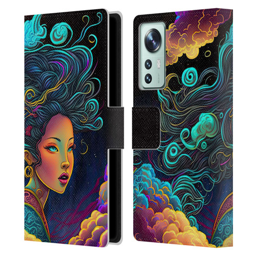 Wumples Cosmic Arts Cloud Goddess Leather Book Wallet Case Cover For Xiaomi 12