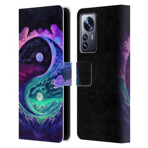 Wumples Cosmic Arts Clouded Yin Yang Leather Book Wallet Case Cover For Xiaomi 12 Pro