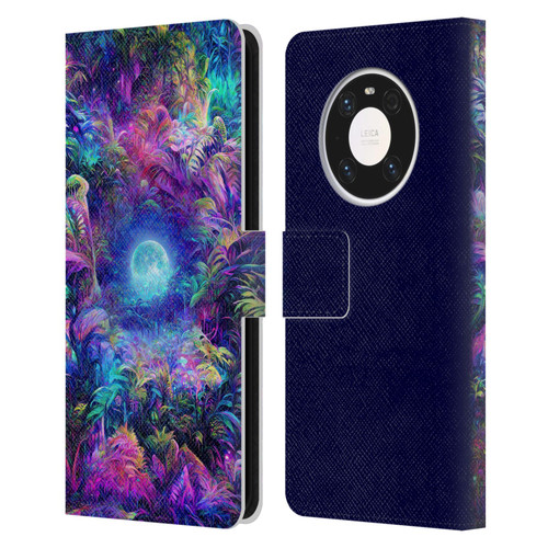 Wumples Cosmic Universe Jungle Moonrise Leather Book Wallet Case Cover For Huawei Mate 40 Pro 5G