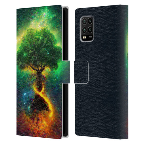 Wumples Cosmic Universe Yggdrasil, Norse Tree Of Life Leather Book Wallet Case Cover For Xiaomi Mi 10 Lite 5G