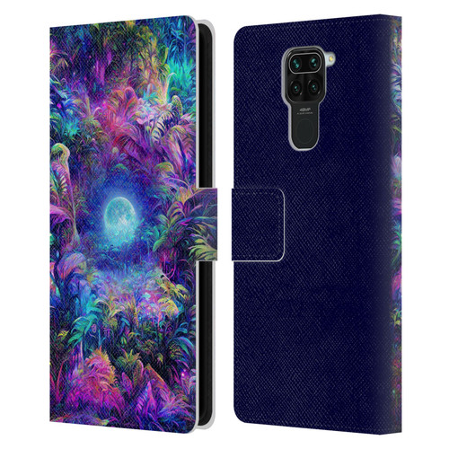 Wumples Cosmic Universe Jungle Moonrise Leather Book Wallet Case Cover For Xiaomi Redmi Note 9 / Redmi 10X 4G