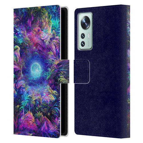 Wumples Cosmic Universe Jungle Moonrise Leather Book Wallet Case Cover For Xiaomi 12