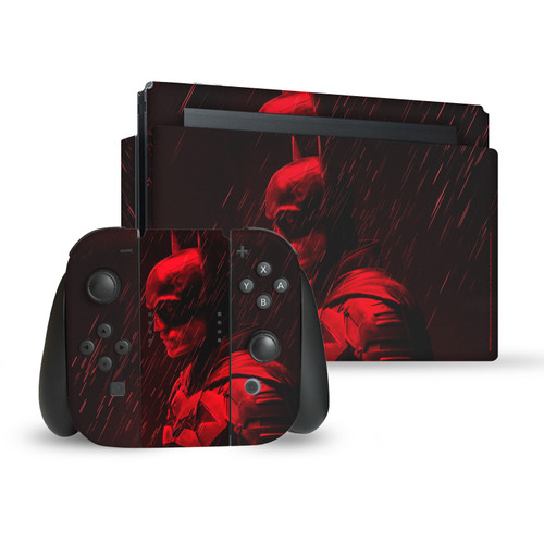 The Batman Neo-Noir and Posters Rain Vinyl Sticker Skin Decal Cover for Nintendo Switch Bundle