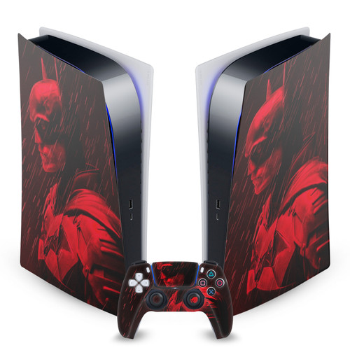 The Batman Neo-Noir and Posters Rain Vinyl Sticker Skin Decal Cover for Sony PS5 Digital Edition Bundle