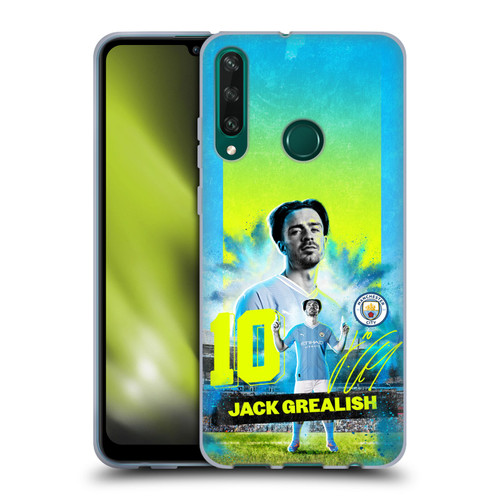 Manchester City Man City FC 2023/24 First Team Jack Grealish Soft Gel Case for Huawei Y6p