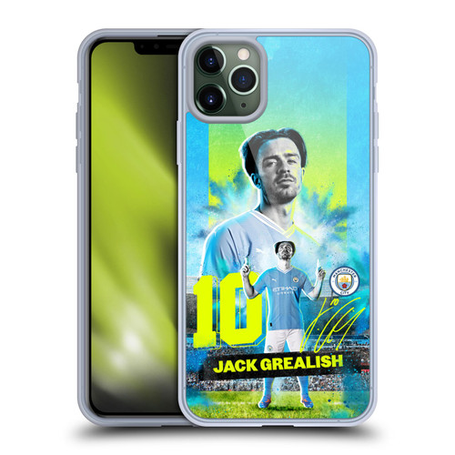 Manchester City Man City FC 2023/24 First Team Jack Grealish Soft Gel Case for Apple iPhone 11 Pro Max