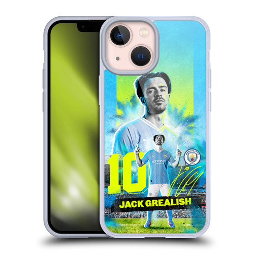 Manchester City Man City FC 2023/24 First Team Jack Grealish Soft Gel Case for Apple iPhone 13 Mini