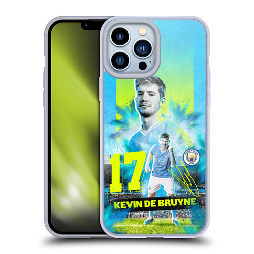 Manchester City Man City FC 2023/24 First Team Kevin De Bruyne Soft Gel Case for Apple iPhone 13 Pro Max