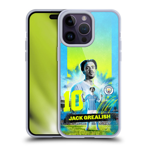 Manchester City Man City FC 2023/24 First Team Jack Grealish Soft Gel Case for Apple iPhone 14 Pro Max