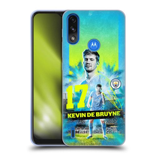 Manchester City Man City FC 2023/24 First Team Kevin De Bruyne Soft Gel Case for Motorola Moto E7 Power / Moto E7i Power