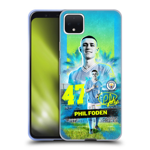 Manchester City Man City FC 2023/24 First Team Phil Foden Soft Gel Case for Google Pixel 4 XL