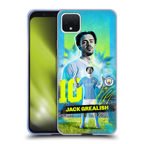 Manchester City Man City FC 2023/24 First Team Jack Grealish Soft Gel Case for Google Pixel 4 XL