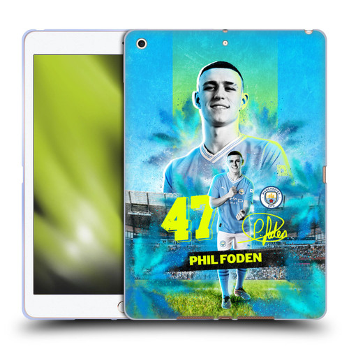 Manchester City Man City FC 2023/24 First Team Phil Foden Soft Gel Case for Apple iPad 10.2 2019/2020/2021