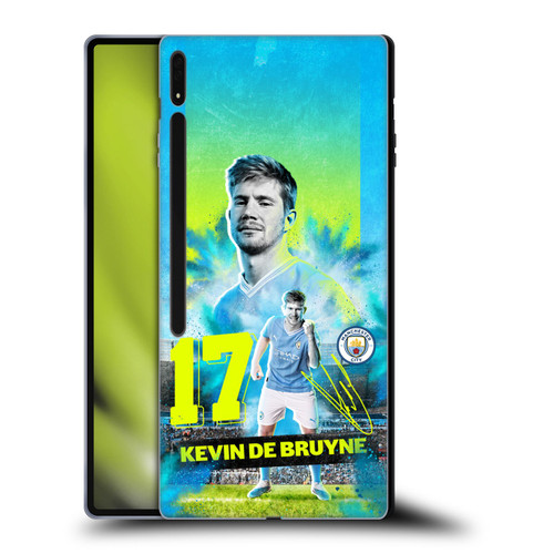Manchester City Man City FC 2023/24 First Team Kevin De Bruyne Soft Gel Case for Samsung Galaxy Tab S8 Ultra