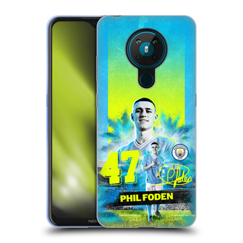 Manchester City Man City FC 2023/24 First Team Phil Foden Soft Gel Case for Nokia 5.3