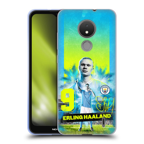 Manchester City Man City FC 2023/24 First Team Erling Haaland Soft Gel Case for Nokia C21