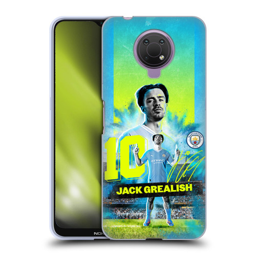 Manchester City Man City FC 2023/24 First Team Jack Grealish Soft Gel Case for Nokia G10