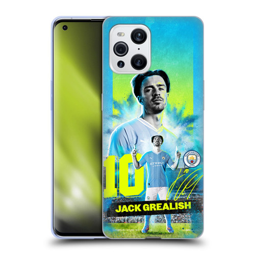 Manchester City Man City FC 2023/24 First Team Jack Grealish Soft Gel Case for OPPO Find X3 / Pro