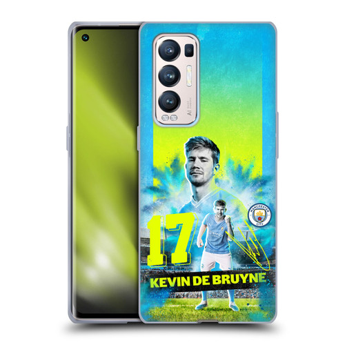 Manchester City Man City FC 2023/24 First Team Kevin De Bruyne Soft Gel Case for OPPO Find X3 Neo / Reno5 Pro+ 5G