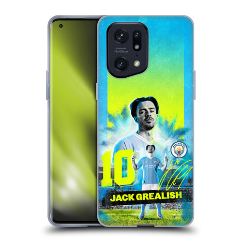 Manchester City Man City FC 2023/24 First Team Jack Grealish Soft Gel Case for OPPO Find X5 Pro