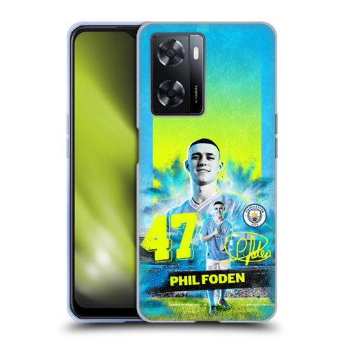 Manchester City Man City FC 2023/24 First Team Phil Foden Soft Gel Case for OPPO A57s