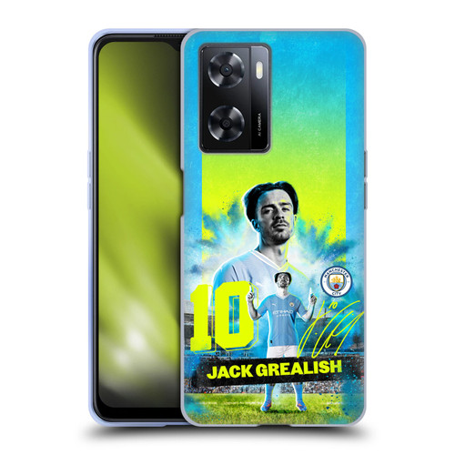 Manchester City Man City FC 2023/24 First Team Jack Grealish Soft Gel Case for OPPO A57s