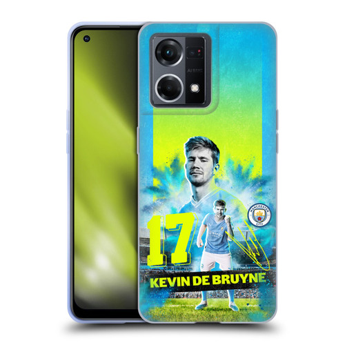 Manchester City Man City FC 2023/24 First Team Kevin De Bruyne Soft Gel Case for OPPO Reno8 4G