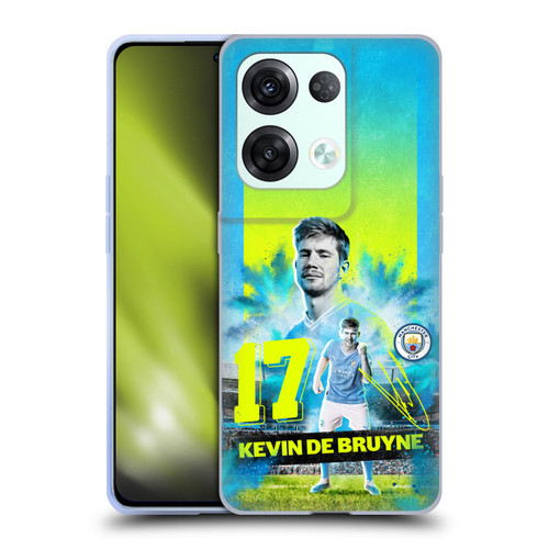 Manchester City Man City FC 2023/24 First Team Kevin De Bruyne Soft Gel Case for OPPO Reno8 Pro