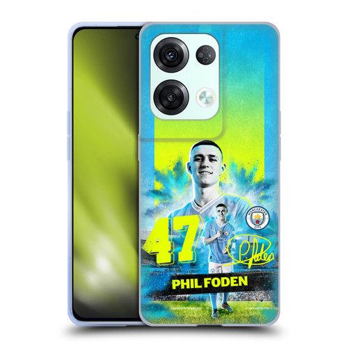 Manchester City Man City FC 2023/24 First Team Phil Foden Soft Gel Case for OPPO Reno8 Pro