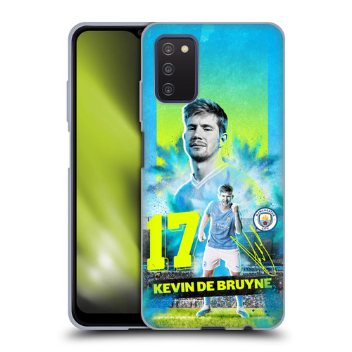 Manchester City Man City FC 2023/24 First Team Kevin De Bruyne Soft Gel Case for Samsung Galaxy A03s (2021)
