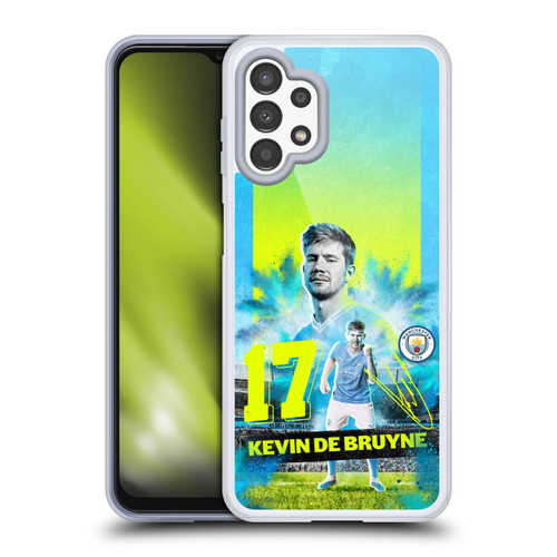 Manchester City Man City FC 2023/24 First Team Kevin De Bruyne Soft Gel Case for Samsung Galaxy A13 (2022)
