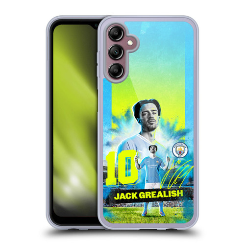 Manchester City Man City FC 2023/24 First Team Jack Grealish Soft Gel Case for Samsung Galaxy A14 5G