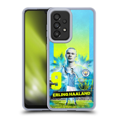 Manchester City Man City FC 2023/24 First Team Erling Haaland Soft Gel Case for Samsung Galaxy A33 5G (2022)