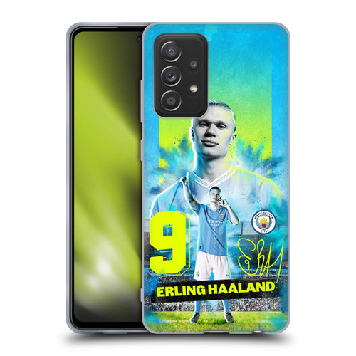 Manchester City Man City FC 2023/24 First Team Erling Haaland Soft Gel Case for Samsung Galaxy A52 / A52s / 5G (2021)